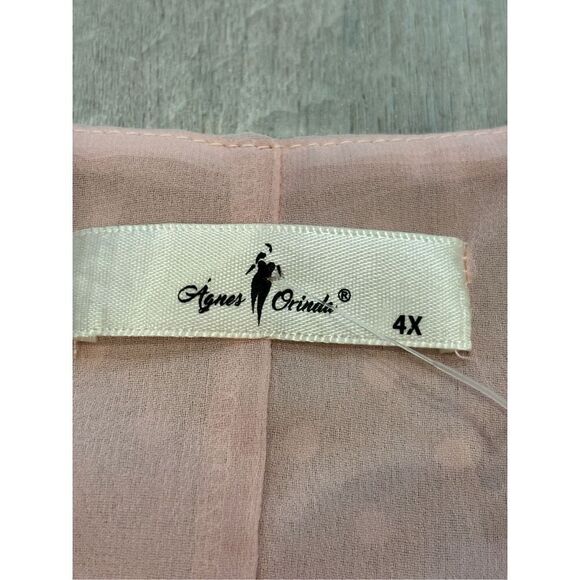 Agnes Orinda beautiful plus size blouse size 4X - Picture 7 of 11